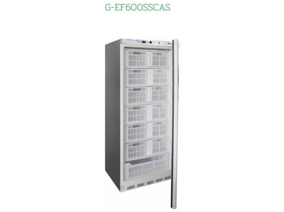 Frigorifero inox Forcar G-EF 600SSCAS - 18/-22° litri 570 .